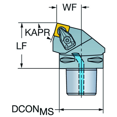 Sandvik Coromant C6-CSRNL-35065-12-4 T-Max, snij-unit voor draaien