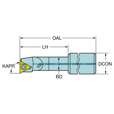 Sandvik Coromant R429U-E16-0301501A Volhardmetalen kotterbaar voor fijnkotterkop