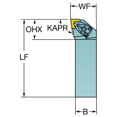 Sandvik Coromant DCGNR 16 4D T-Max P, schachtgereedschap voor draaien