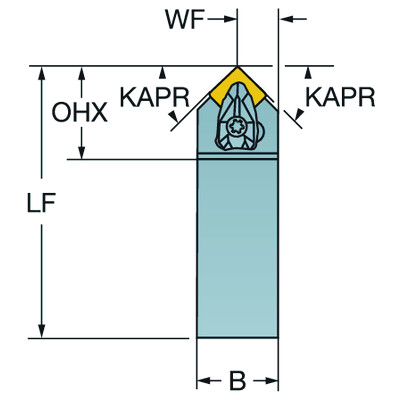 Sandvik Coromant DSDNN 3225P 12T-Max P, schachtgereedschap voor draaien