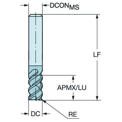 Sandvik Coromant R216.24-20050IAK38H 1620CoroMill Plura, volhardmetalen vingerfrees voor stabiel multi-bewerking frezen