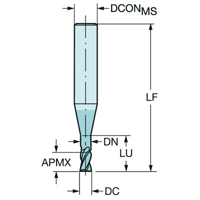 Sandvik Coromant R216.32-00630-AI06G 1620CoroMill Plura, volhardmetalen vingerfrees voor microfrezen