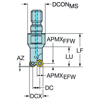 Sandvik Coromant R300-32T16-12MCoroMill 300, frees voor profielfrezen
