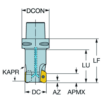 Sandvik Coromant RA790-050C5S1-16MCoroMill 790, hoekfrees