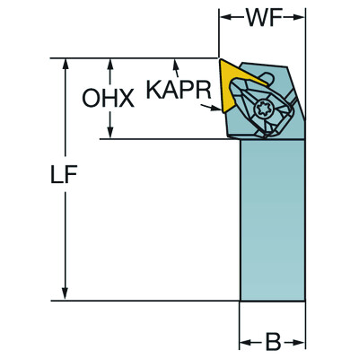 Sandvik Coromant DTJNR 2020K 16T-Max P, schachtgereedschap voor draaien