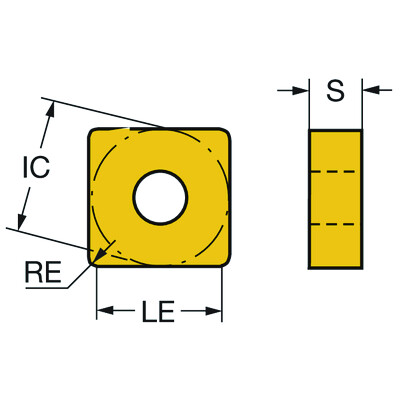 Sandvik Coromant SNGA120408S01525 6050T-Max P, wisselplaat voor draaien