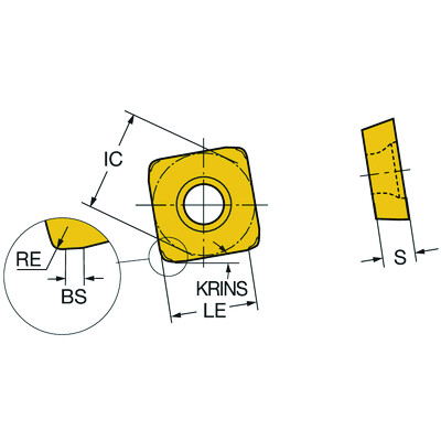 Sandvik Coromant R210-09 04 12M-MM 2030CoroMill 210, wisselplaat voor frezen