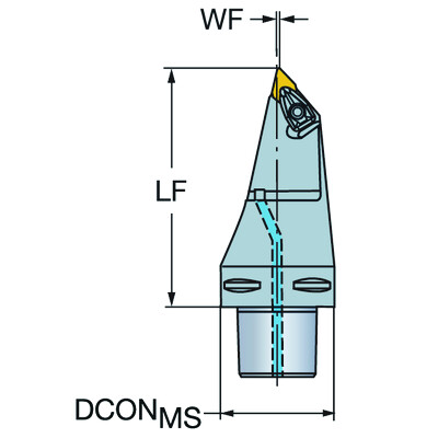 Sandvik Coromant C6-DDMNL-00130-15T-Max P, snij-unit voor draaien