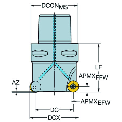 Sandvik Coromant R300-042C4-12HCoroMill 300, frees voor profielfrezen