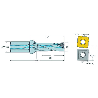 Sandvik Coromant 880-D2350L25-03CoroDrill 880, wisselplaatboor