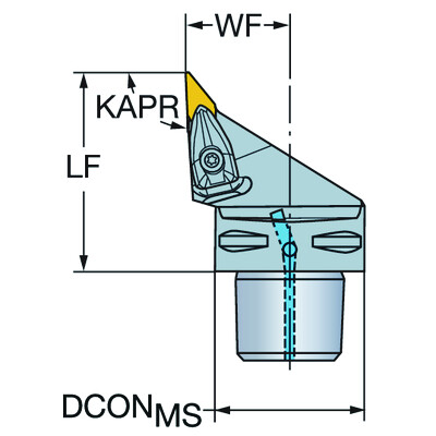 Sandvik Coromant C4-DVJNR-27062-16T-Max P, snij-unit voor draaien