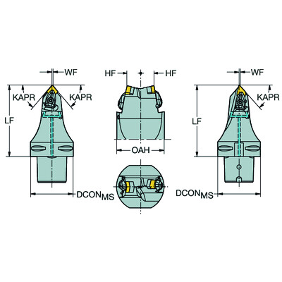 Sandvik Coromant C6-T-DCM12DDM15L130CoroPlexTT multifunctioneel gereedschap voor draaien