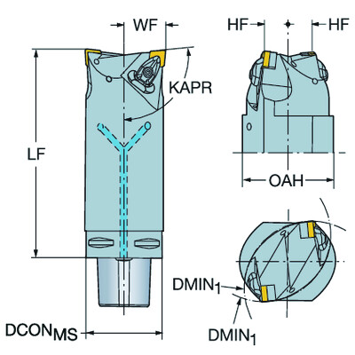 Sandvik Coromant C6-T-DCL12DCL12L165CoroPlexTT multifunctioneel gereedschap voor draaien
