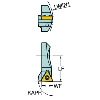 Sandvik Coromant R825B-AF17STUP0902ACassette voor CoroBore 825 / 826