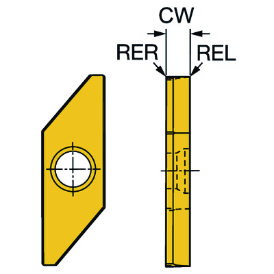Sandvik Coromant MAXL 3 300 H10FCoroCut XS, hardmetalen blank