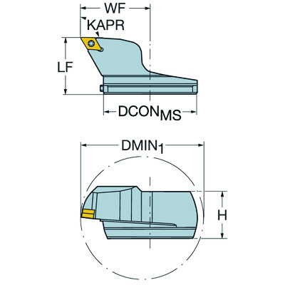 Sandvik Coromant 570-SDUCR-80-11CoroTurn 107, snijkop voor draaien
