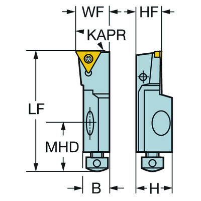 Sandvik Coromant STFCR 10CA-11-B1CoroTurn 107, cassette voor draaien