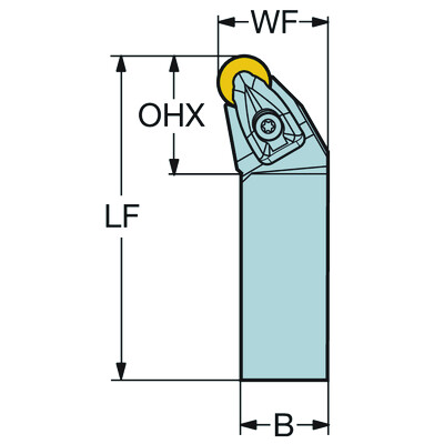 Sandvik Coromant DRSNR 2525M 12T-Max P, schachtgereedschap voor draaien