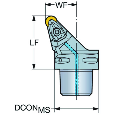 Sandvik Coromant C5-DRSNR-35060-12T-Max P, snij-unit voor draaien