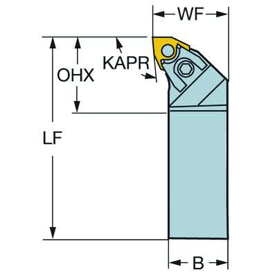 Sandvik Coromant MWLNR 16 4DT-Max P, schachtgereedschap voor draaien