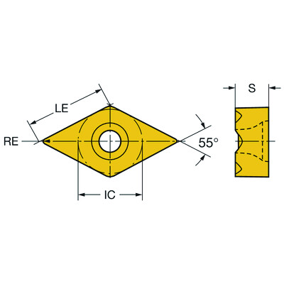 Sandvik Coromant TR-DC1308-M 2025CoroTurn TR, wisselplaat voor draaien