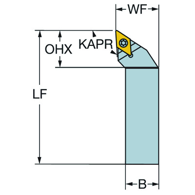 Sandvik Coromant TR-D13JCL 2525MCoroTurn TR, schachtgereedschap voor draaien
