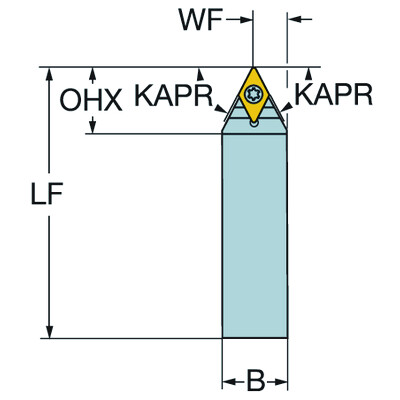 Sandvik Coromant TR-D13NCN 16DCoroTurn TR, schachtgereedschap voor draaien