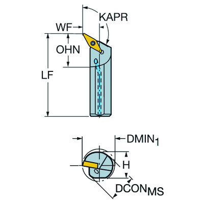 Sandvik Coromant A32T-SVPBR 16CoroTurn 107, boorbaar voor draaien