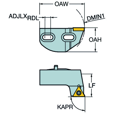 Sandvik Coromant 391.68A-4-05624T16BSlede voor DuoBore