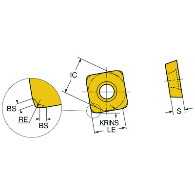 Sandvik Coromant R210-14 05 14E-MM 2040CoroMill 210, wisselplaat voor frezen