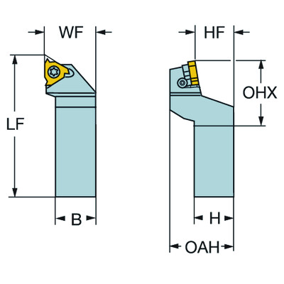 Sandvik Coromant 266RFGZ2525-22CoroThread 266, schachtgereedschap voor draadsnijden