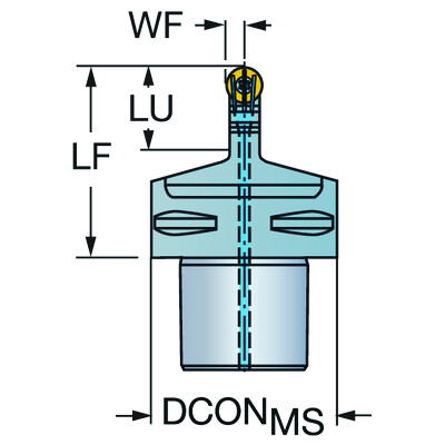 Sandvik Coromant C6-SRDCN-00065-12HPCoroTurn 107, snijeenheid voor draaien