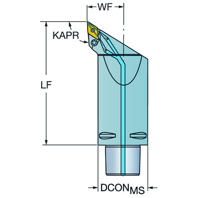 Sandvik Coromant C6-PDJNR-45165-15HPT-Max P, snij-unit voor draaien