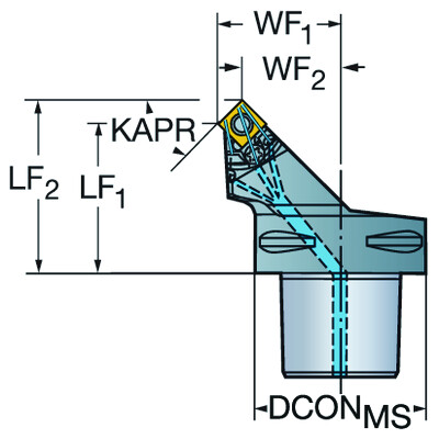 Sandvik Coromant C6-PSSNR-45052-19HPT-Max P, snij-unit voor draaien