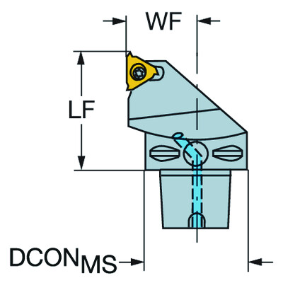 Sandvik Coromant C5-266RFGZ35060-22CoroThread 266, snij-unit voor draadsnijden