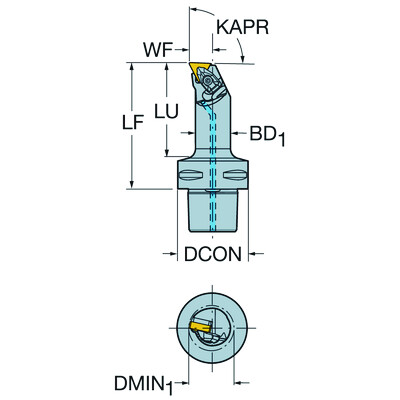 Sandvik Coromant C5-DTFNR-17090-16T-Max P, snij-unit voor draaien