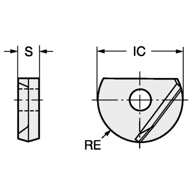 Sandvik Coromant R216F-12 30 E-L 1010CoroMill 216F, wisselplaat voor profielfrezen