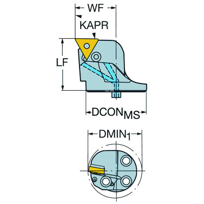 Sandvik Coromant SL-PTFNL-40-16HPT-Max P, kop voor draaien