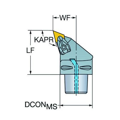 Sandvik Coromant C4-DDHNL-27055-1504T-Max P, snij-unit voor draaien