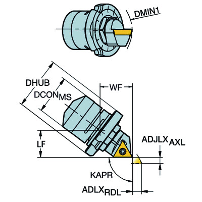 Sandvik Coromant L148C-33-11 03Fijnkotter unit