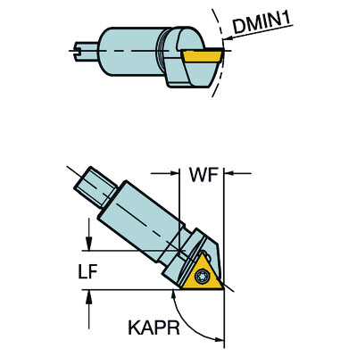 Sandvik Coromant L148D-33-11 03Cassette voor fijnkotterunits