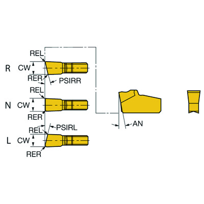 Sandvik Coromant N151.2-300-7E 1145T-Max Q-Cut, wisselplaat voor afsteken