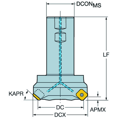 Sandvik Coromant A345-038M32-13MCoroMill 345, frees voor vlakfrezen