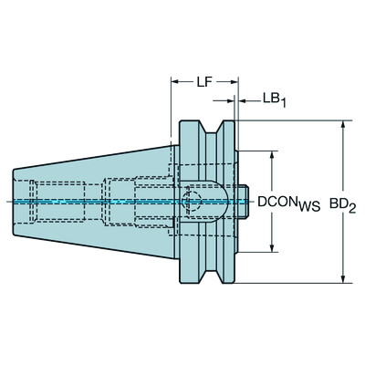 Sandvik Coromant C6-390.562-50 050BIG-PLUS MAS-BT naar Coromant Capto adapter