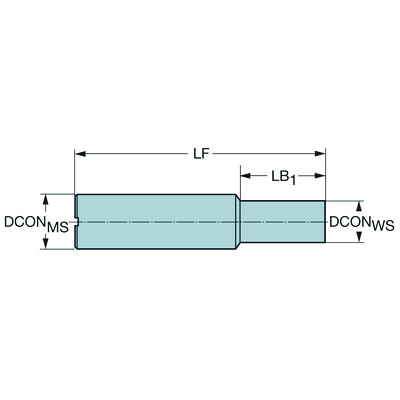 Sandvik Coromant E12-A12-SE-100Cilindrische schacht naar Coromant EH-adapter