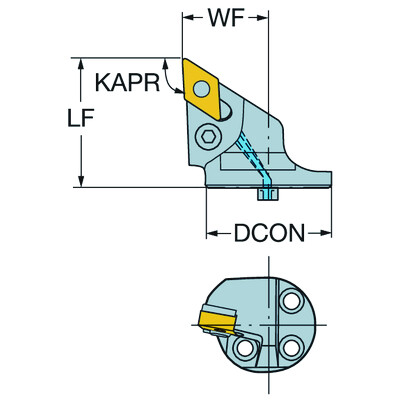 Sandvik Coromant SL-PDJNL-40-15HPT-Max P, kop voor draaien