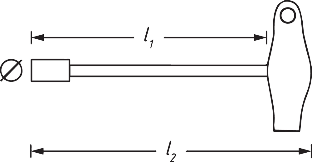 HAZET 428-11 Dopsleutel Met T-Greep