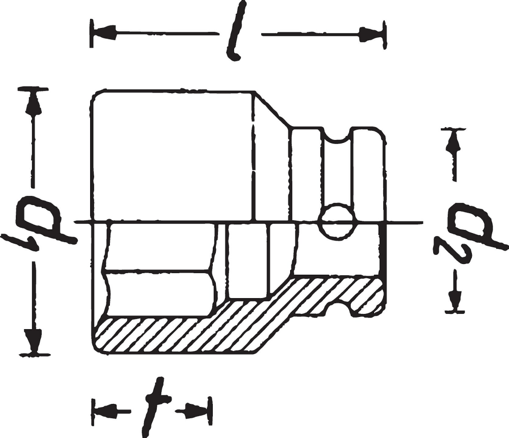 HAZET 900S-13 Krachtdopsleutel Zeskant