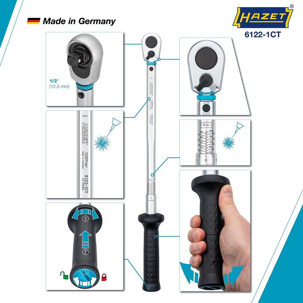 HAZET 6122-1CT Momentsleutel Systeem 6000 Ct