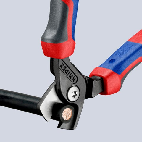KNIPEX 95 12 160 Kabelschaar ..tengrepen gebruineerd 160 mm